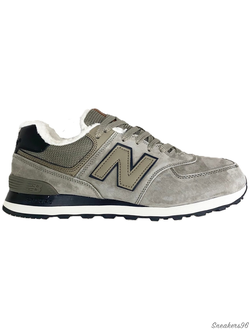 NEW BALANCE 574 HAKI с Шерстью  Мужские (41-45)