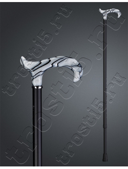 Трость с мраморной рукоятью телескопическая мраморная женская трость