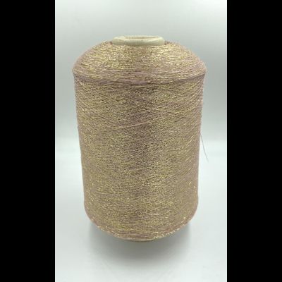 TORCITURA di DOMASO BACH LUREX  люрекс 1/ 34000 65% ВИСКОЗА 35% PL  (вес 50 грамм, длина 1700 метров) цв.52 розовое золото