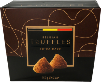 Belgian Truffles Трюфели со вкусом темного шоколада (extra dark ), 150г