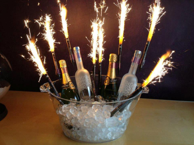 Фонтаны в торт ( 4 шт  и 60 сек)