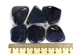 Дюмортьерит, галтовка в ассортименте (25-37 мм, 9-15 г) №6218