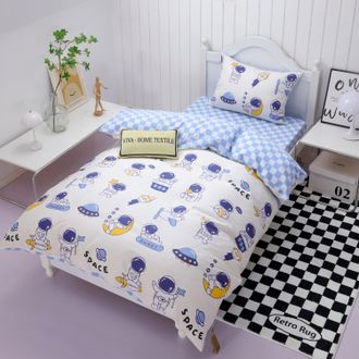 Комплект детского постельного белья на резинке Сатин Люкс KIDS  Space 100% хлопок CDKR030