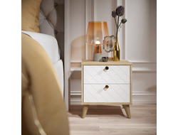 Тумба прикроватная Велламо ВО-01 блэквуд ячменный/бланж