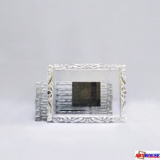 Фотомагнит-рамка &quot;Арт Багет&quot; 90*65 серебро (продается упаковкой по 5шт)