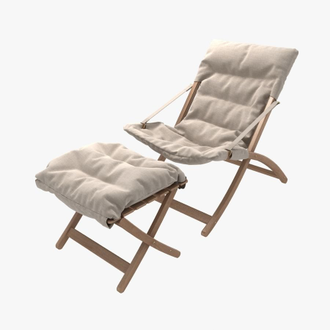 Кресло-шезлонг деревянное складное Linda Soft