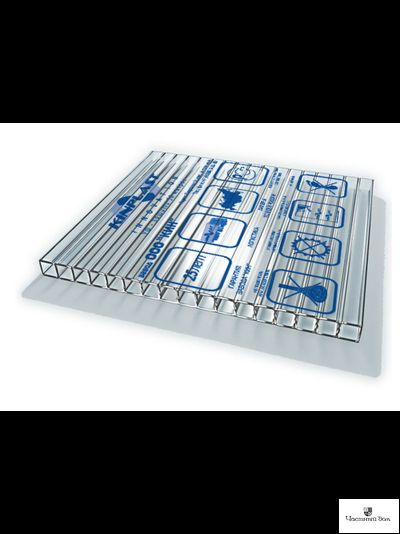 Сотовый поликарбонат Карбогласс Кристалл 4 мм