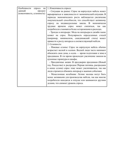 Адаптивный бизнес-план для соцконтракта под стол заказов корпусной мебели