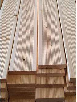 Террасная доска «ВЕЛЬВЕТ» ЛИСТВЕННИЦА 28мм*142мм Сорт С(3) Длина: 4м