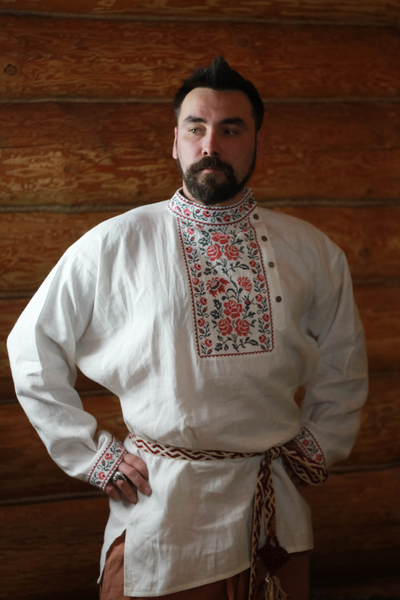 Славянская рубаха Цветочная