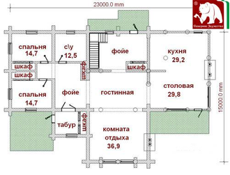 Проект 3-77, 473 кв.м., 15*23