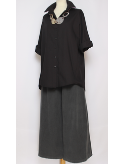 РУБАШКА "Асимметрия" чёрная р.50-58