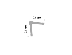 Угловой плинтус DECOMASTER D006ДМ (22*22*2000мм)