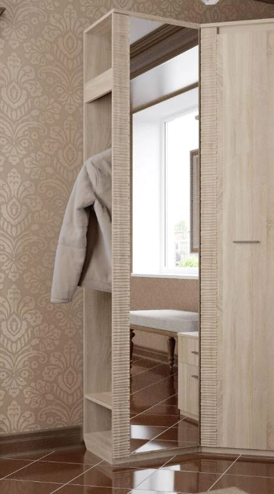 Вешалка с зеркалом Элана дуб сонома