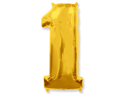 Фольгированная цифра-Золотая