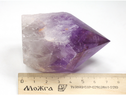 Аметрин, аметист, кристалл полированный со спиленным основанием, Бразилия (73*49*45 мм, 198 г) №37663