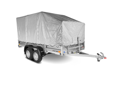 Прицеп «Спутник PRO» (3440x1440x330) оцинкованная рама, двухосный, с силовым подрамником, LED оптика