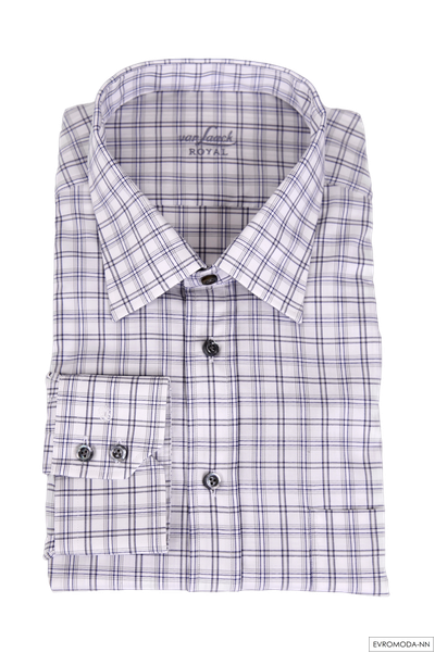 Рубашка мужская в клетку размер 58, ворот 47