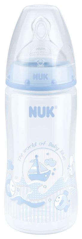 НУК FC Plus BABY BLUE Бутылочка 300мл соска сил р.1 М (0-6м)