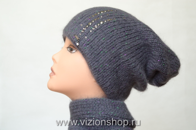 шапка и шарф Vizio италия фото зима 2018 - 2019