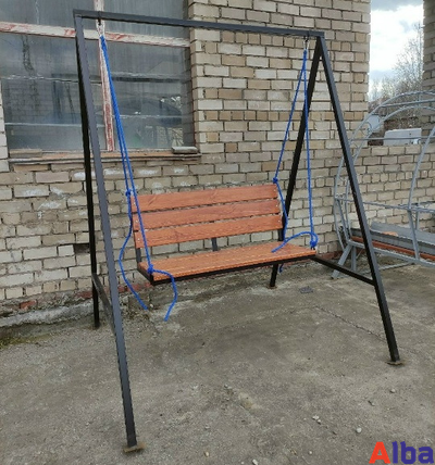 двухместная качель в стиле лофт