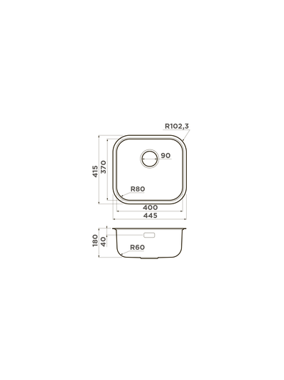 Мойка OMOIKIRI OMI 44-U/I