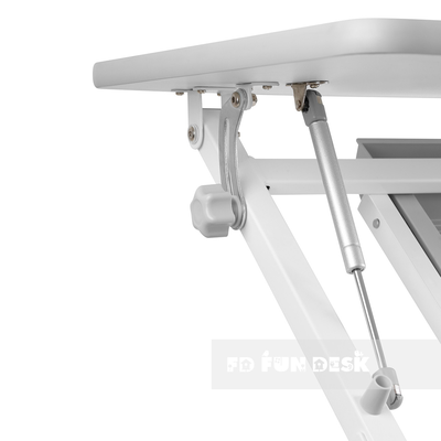 ПАРТА-ТРАНСФОРМЕР ДЛЯ ШКОЛЬНИКА FUNDESK COLORE GREY - подъемный механизм