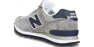 New Balance 574 Серые с синим