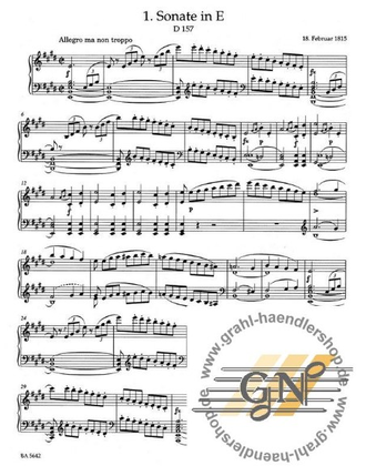 Schubert. Sonaten Band 1 für Klavier (die frühen Sonaten)