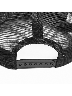 Бейсболка прямой козырёк STAN 5 клиньев хлопок 330,09, Чёрный