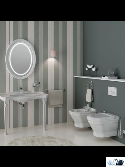 Чаша унитаза Creavit Antik AN320-11CB00E-0000, в классическом стиле, подвесная