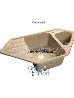 Керамическая мойка Granfest Гранфест CORNER GF-C950E 2 секционная мойка с отверстием под смеситель