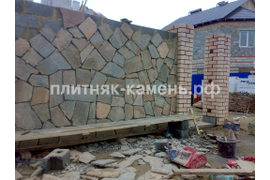 забор из натурального камня в Челябинске