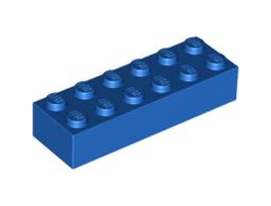 Brick 2 x 6, Blue (2456 / 245623 / 4181139)