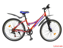 Велосипед 26" VARMA Denali H60 7 ск. красно-синий(Сделано в России)