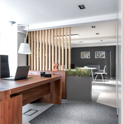 Длинное кашпо для разделения пространства WALL