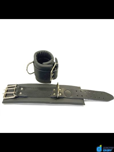 Манжеты "Доктор Спорт" кожаные на ремне