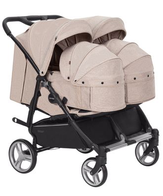 Коляска 2в1 для двойни Carrello Connect CRL-5502/1 Cotton Beige