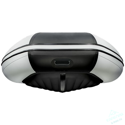 Лодка ПВХ Мастер Лодок Ривьера Килевое надувное дно 4300 "Комби" Св.Серый / Чёрный