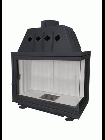 Каминная топка Экокамин Альфа 1000 R два стекла правая