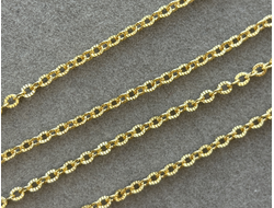 Цепь латунь зол 2,6мм