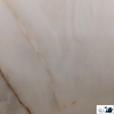 Керамогранит FMAX Cameo glossy 90x180 см светло-бежевый, кремовый. Реальное фото плитки. Фрагмент