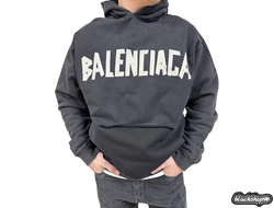 Худи Balenciaga Black/Grey (S, M, L, XL)