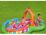 Игровой бассейн с горкой и фонтаном Music Land 295*190*137 см 53117