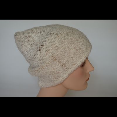 Шапка белая из альпака женская Vizio Италия 7007 CY