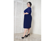 Коктейльное платье из французского кружева &quot;ДЖИДА&quot; арт. 099202 (цвет темно-синий) Размеры 50-68