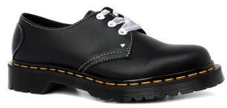 Ботинки Dr. Martens 1461 Hearts Smooth & Patent Lamper черные