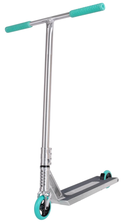 Трюковой самокат Tech Team Zefir Street серый / бирюзовый