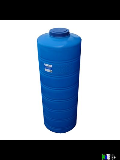 Емкость 1м3 (1000л) синяя вертикальная