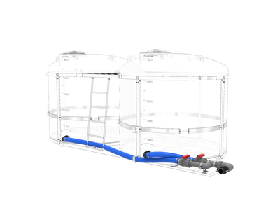 Кассета для воды/СЗР 10000 литров стандартный слив 3" (Ду76)